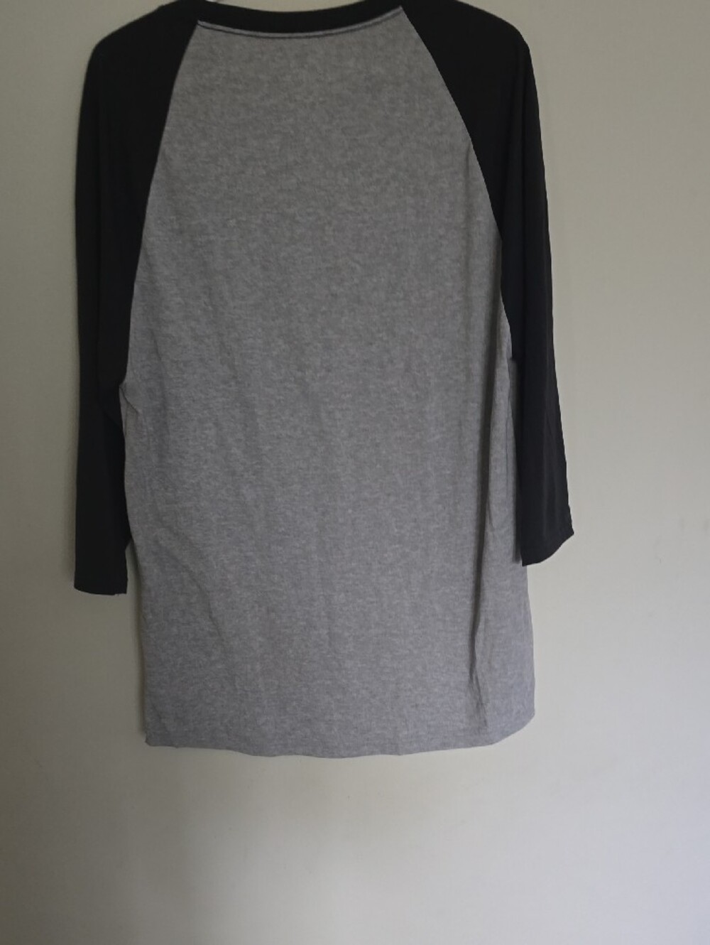100% Logo Raglan Baseball Tee - Gray/Black - Picture 2 of 3
